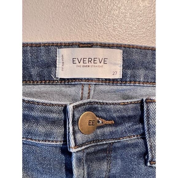 Evereve Jeans The Ever Straight Crop High Rise Denim Capsule Fall Contemporary - Picture 6 of 7
